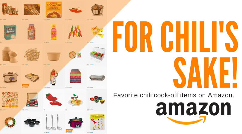 Amazon idea list for a successful chili cook-off